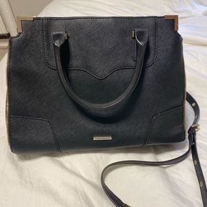 Rebecca Minkoff black satchel tote